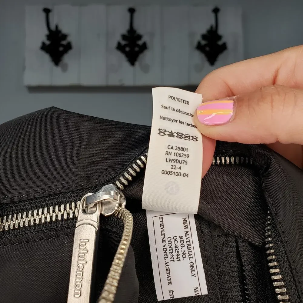 Lululemon City Adventurer Backpack Mini 11L Black Nylon EUC